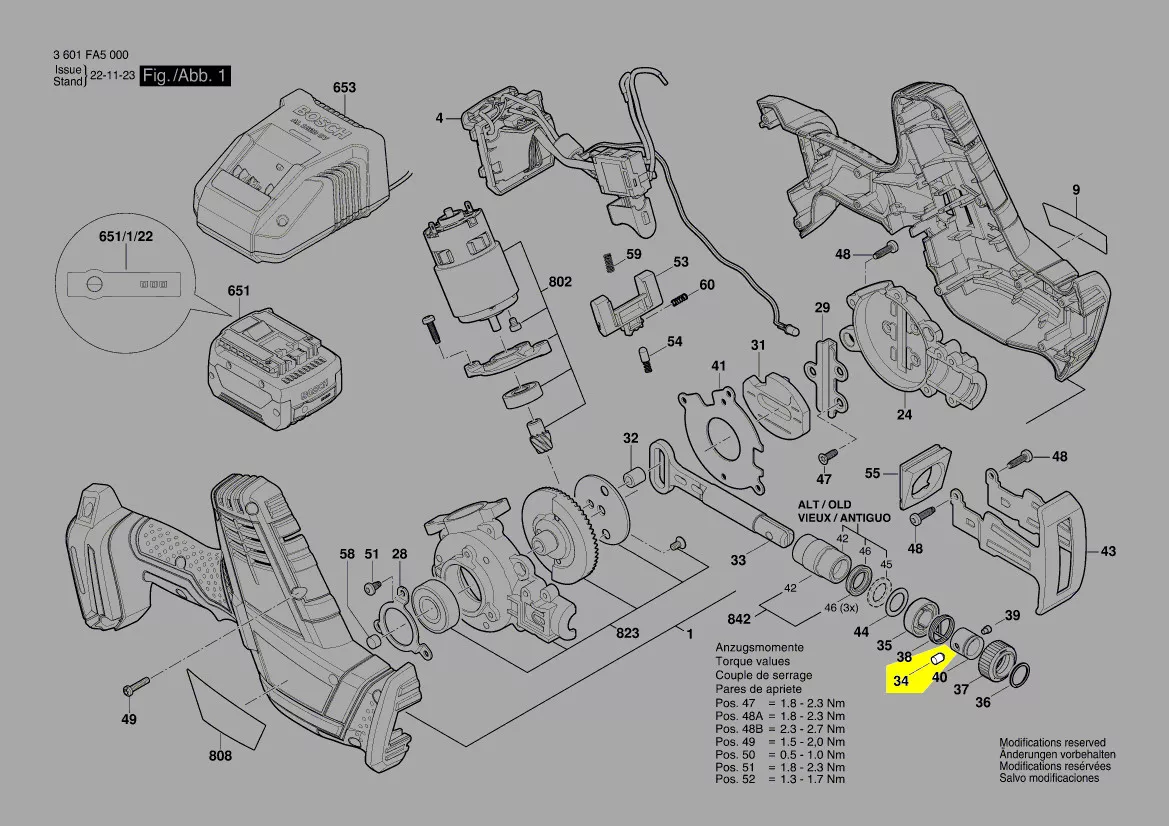 pointeau-verrou réf. 1 619 P08 603 Bosch